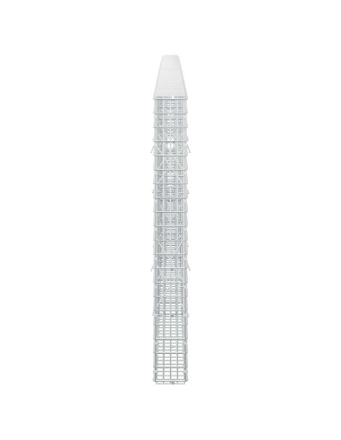 Gabione con Filo da 5 mm e Rete da 5x2,5 cm 500x10x100 cm