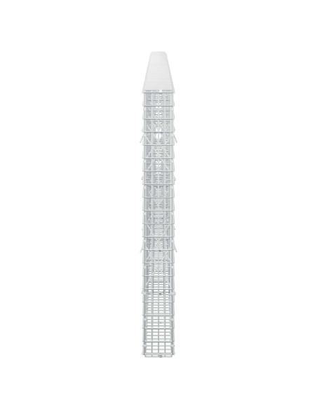 Gabione con Filo da 5 mm e Rete da 5x2,5 cm 500x10x100 cm