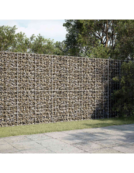 Gabione con filo da 5 mm e rete 10x10 cm 300x50x200 cm