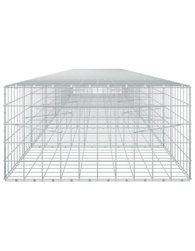 Gabione con filo da 5 mm e rete 10x10 cm 700x100x50 cm