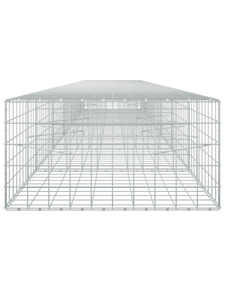 Gabione con filo da 5 mm e rete 10x10 cm 700x100x50 cm