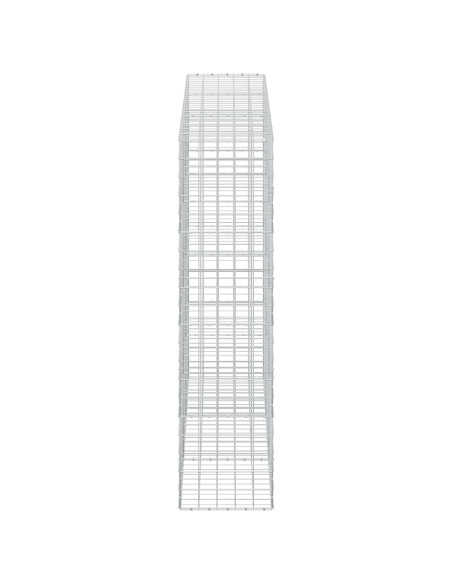Gabione con filo da 5 mm e rete 10x10 cm 300x50x200 cm