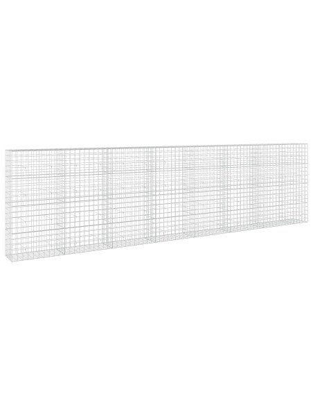 Gabione con filo da 5 mm e rete 10x10 cm 750x50x200 cm