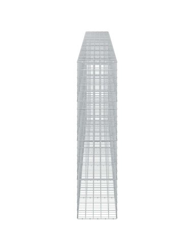 Gabione con filo da 5 mm e rete 10x10 cm 750x50x200 cm