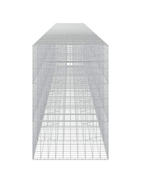 Gabione con filo da 5 mm e rete 10x10 cm 1200x100x150 cm