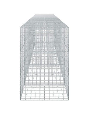 Gabione con filo da 5 mm e rete 10x10 cm 800x100x150 cm