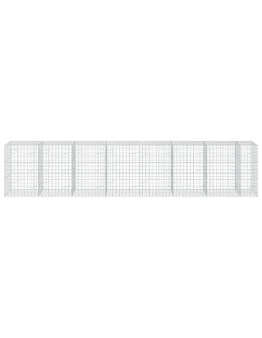 Gabione con filo da 5 mm e rete 10x10 cm 750x100x150 cm