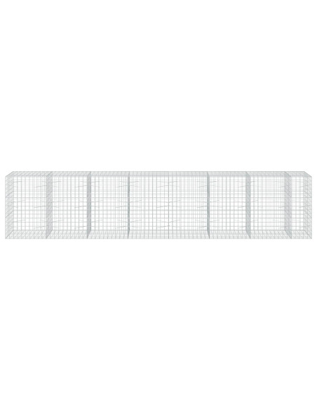 Gabione con filo da 5 mm e rete 10x10 cm 750x100x150 cm