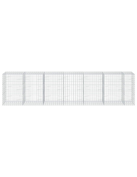 Gabione con filo da 5 mm e rete 10x10 cm 650x100x150 cm