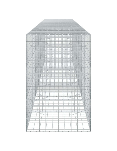 Gabione con filo da 5 mm e rete 10x10 cm 650x100x150 cm