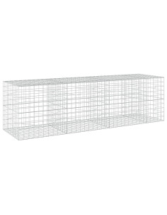 Gabione con filo da 5 mm e rete 10x10 cm 350x100x100 cm 2