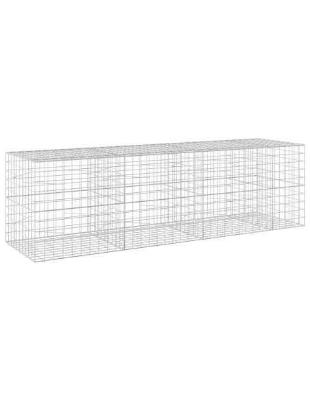 Gabione con filo da 5 mm e rete 10x10 cm 350x100x100 cm