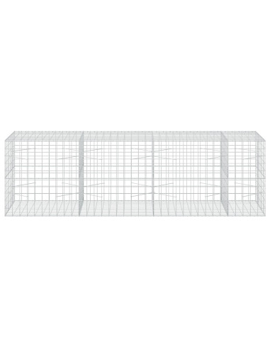 Gabione con filo da 5 mm e rete 10x10 cm 350x100x100 cm