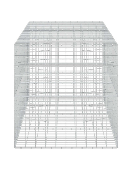 Gabione con filo da 5 mm e rete 10x10 cm 350x100x100 cm