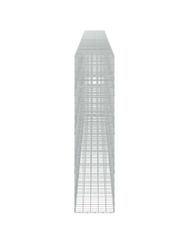 Gabione con filo da 5 mm e rete 10x10 cm 1000x50x200 cm