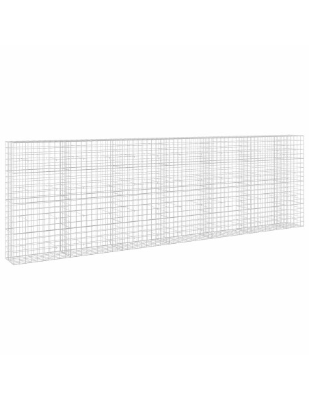 Gabione con filo da 5 mm e rete 10x10 cm 650x50x200 cm