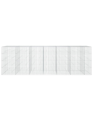 Gabione con filo da 5 mm e rete 10x10 cm 650x50x200 cm
