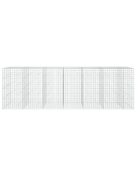 Gabione con filo da 5 mm e rete 10x10 cm 650x50x200 cm