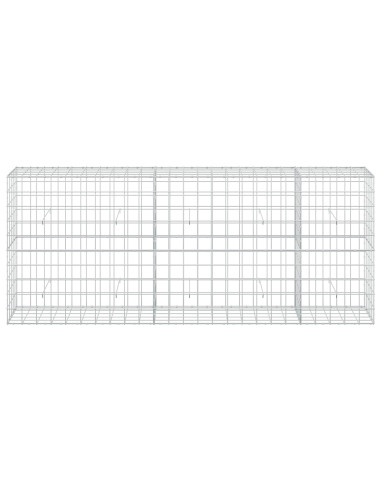 Gabione con Filo da 3,5 mm e Rete da 10x10 cm 250x50x100 cm