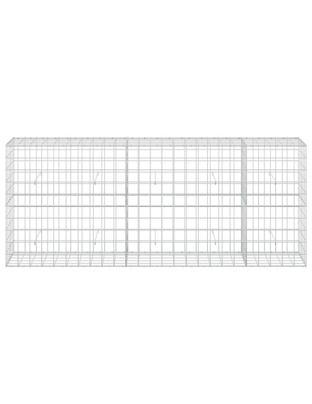 Gabione con Filo da 3,5 mm e Rete da 10x10 cm 250x50x100 cm