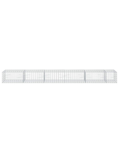 Gabione con Filo da 3,5 mm e Rete da 10x10 cm 550x100x50 cm