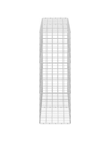 Gabione con Filo da 3,5 mm e Rete da 10x10 cm 200x50x150 cm