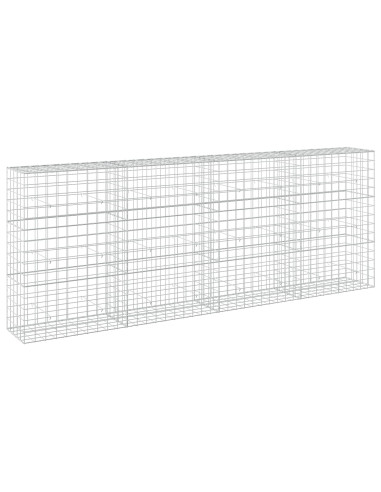 Gabione con Filo da 3,5 mm e Rete da 10x10 cm 400x50x150 cm