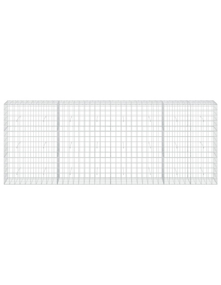 Gabione con Filo da 3,5 mm e Rete da 10x10 cm 400x50x150 cm