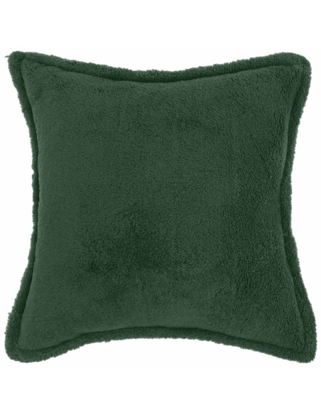 Federa 6 pcs HOUTEN Verde Scuro 50 x 50 cm Bouclé