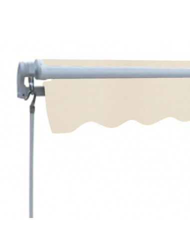 Tendone manuale 3 x 2,5 m Crema 100% Poliestere