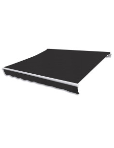 Tendone manuale 3 x 2,5 m Antracite 100% Poliestere 2