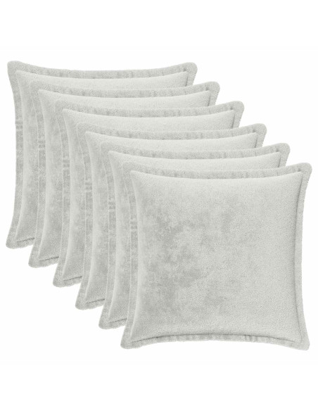 Federa 6 pz HOUTEN Grigio Chiaro 30 x 30 cm Flanella