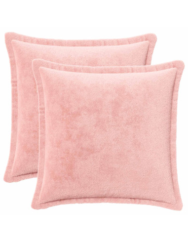 Federa 2 pz HOUTEN Rosa 30 x 30 cm Flanella
