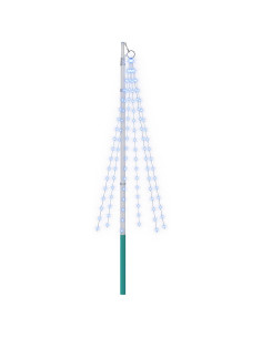 Luci per albero di Natale con picchetti e asta per bandiera 2