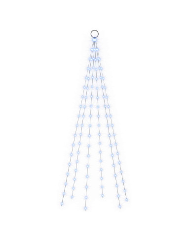 Luci per albero di Natale con picchetti e asta per bandiera
