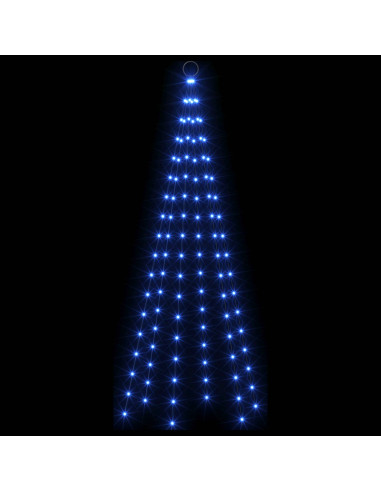 Luci per albero di Natale con picchetti e asta per bandiera