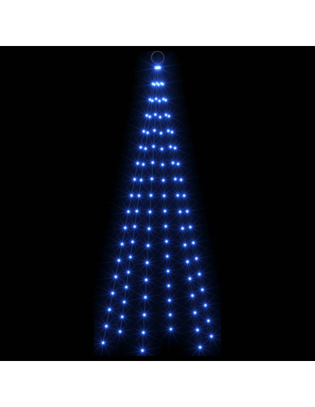 Luci per albero di Natale con picchetti e asta per bandiera