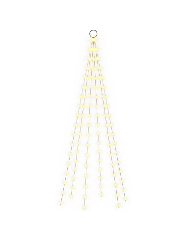 Luci per albero di Natale con picchetti e asta per bandiera