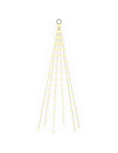 Luci per albero di Natale con picchetti e asta per bandiera