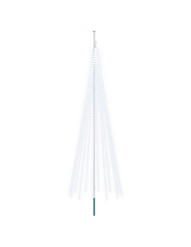 Luci per albero di Natale con picchetti e asta per bandiera