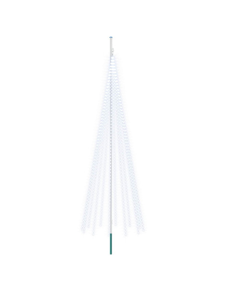 Luci per albero di Natale con picchetti e asta per bandiera