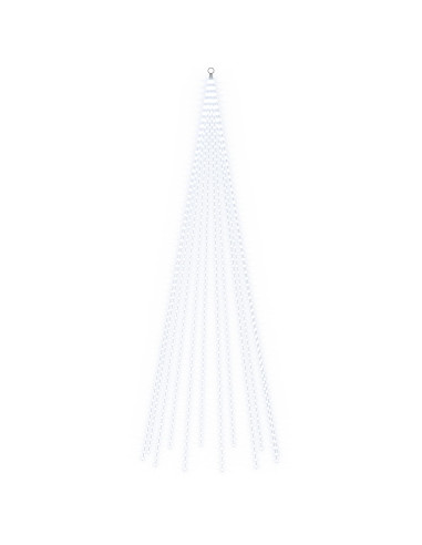 Luci per albero di Natale con picchetti e asta per bandiera