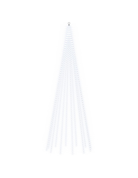 Luci per albero di Natale con picchetti e asta per bandiera