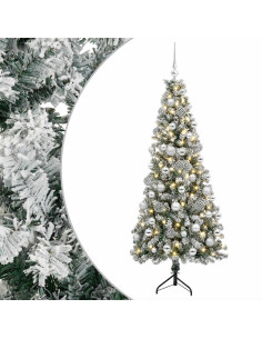 Albero di Natale artificiale con palline 180 cm 300 LED 2
