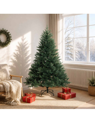 Albero di Natale Artificiale con Rami Pieghevoli 180 cm