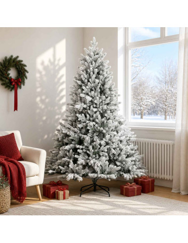 Albero di Natale Artificiale con Rami Pieghevoli 180 cm