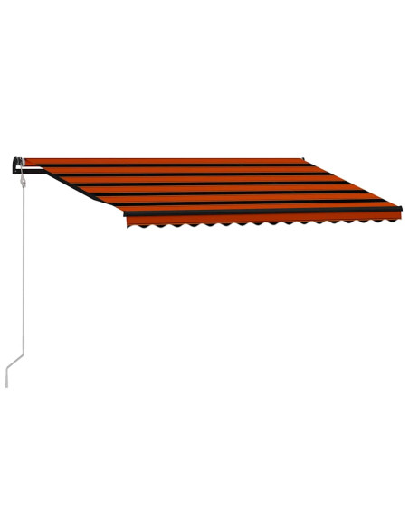 Tenda da Sole Retrattile Automatica 400x300cm Arancione Marrone