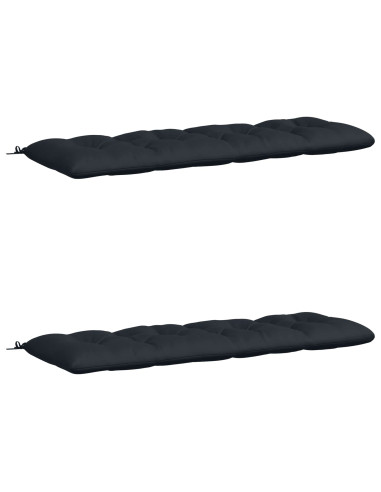 Cuscini per Panchina VIANEN 2 pz 100% Poliestere Blu Scuro