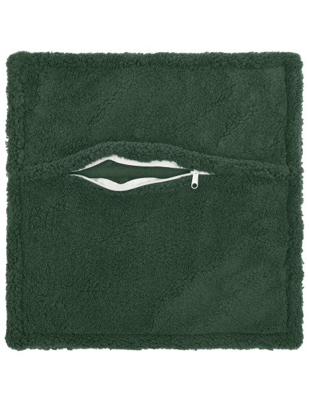 Federa 2 pcs HOUTEN Verde Scuro 45 x 45 cm Bouclé