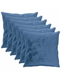 Federa 6 pz HEERLEN Azzurro 80 x 80 cm Flanella 2